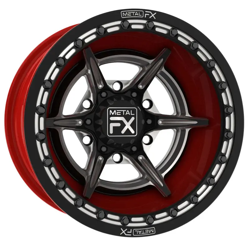 Metalfx 15" Bullet 6R Forged 3-Piece Beadlock 1