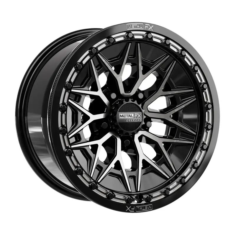 Metalfx Alpha R Beadlock - Gloss Black Ddt Face 1