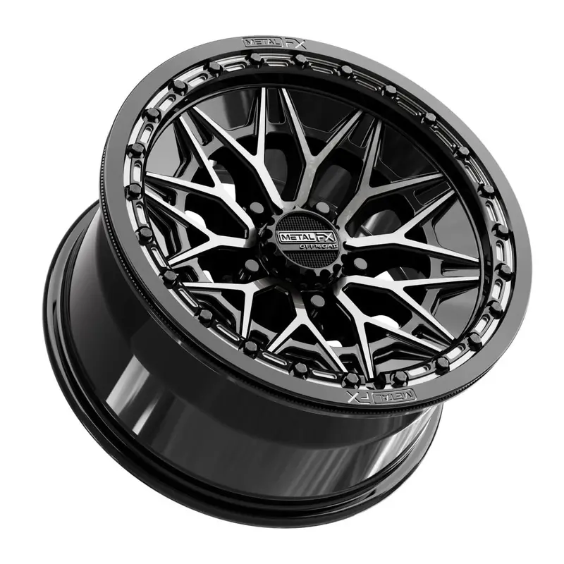 Metalfx Alpha R Beadlock - Gloss Black Ddt Face 2