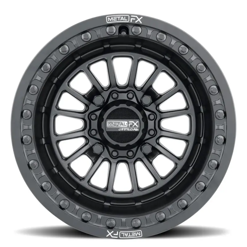 Metalfx Delta Black Beadlock & Maxxis Roxxzilla Radial Wheel & Tire Kit 5