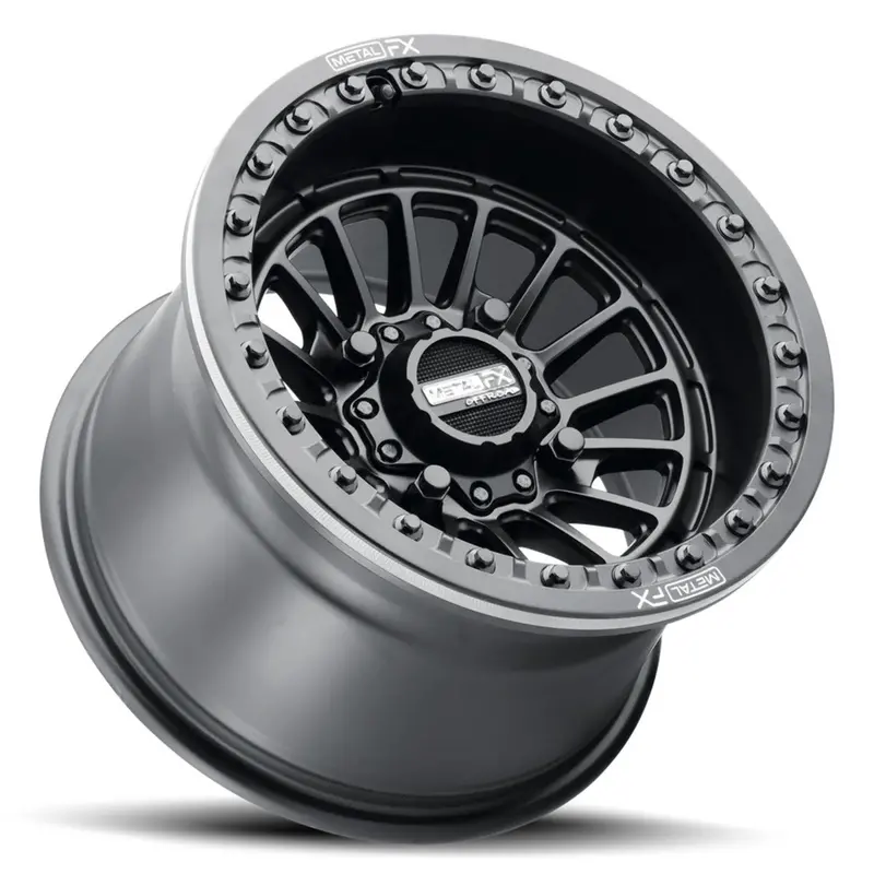 Metalfx Delta Black Beadlock & Maxxis Roxxzilla Radial Wheel & Tire Kit 7