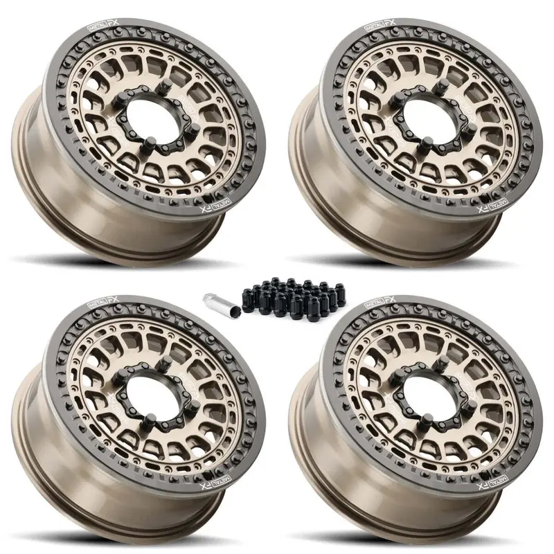 Metalfx Hitman Utv Beadlock Wheel Kit - Bronze 1