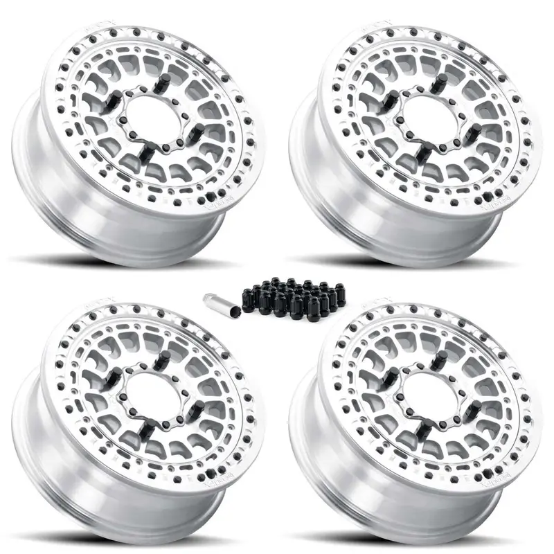 Metalfx Hitman Utv Beadlock Wheel Kit - Raw 1