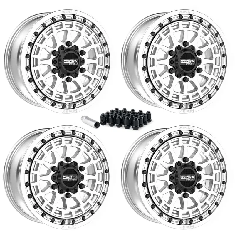 Metalfx Outlaw 6R Utv Beadlock Wheel Kit - Raw 1