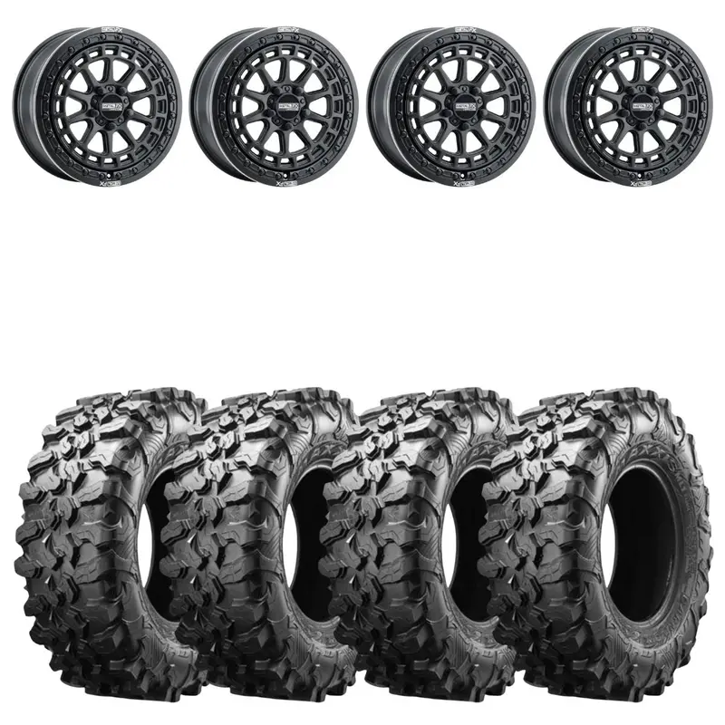 Metalfx Outlaw R 17×7 Beadlock & Maxxis Carnivore Radial Wheel & Tire Kit 1