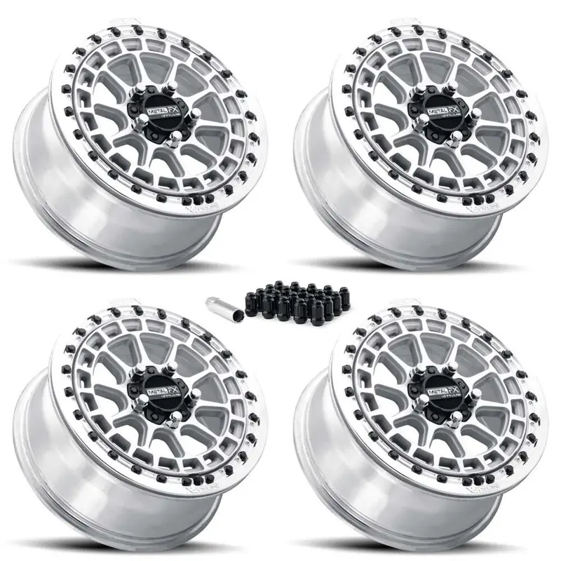 Metalfx Outlaw R Utv Beadlock 5-Lug Wheel Kit - Raw 1