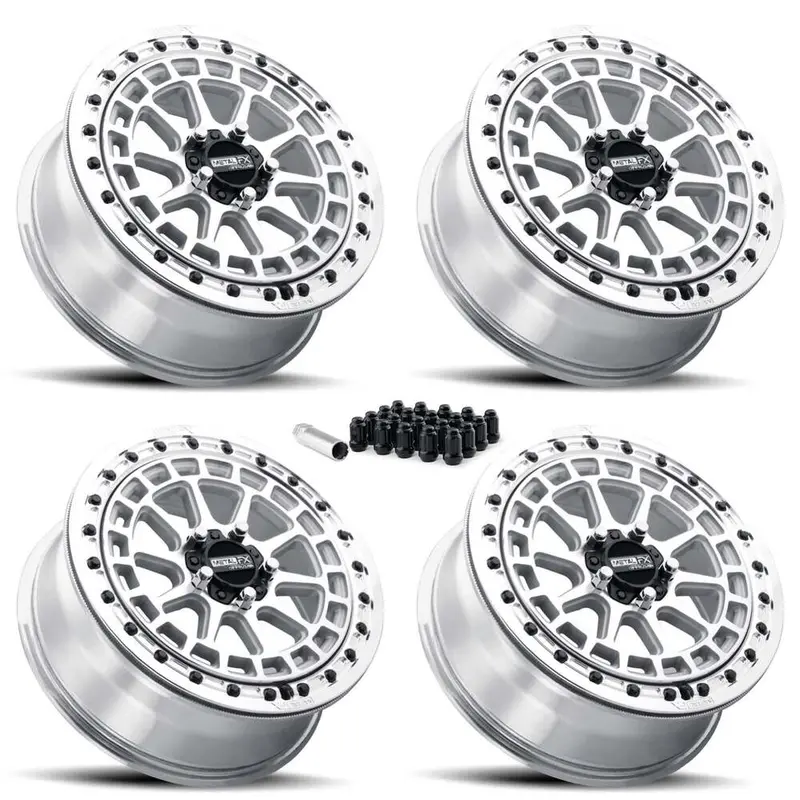 Metalfx Outlaw R Utv Beadlock 5-Lug Wheel Kit - Raw 2