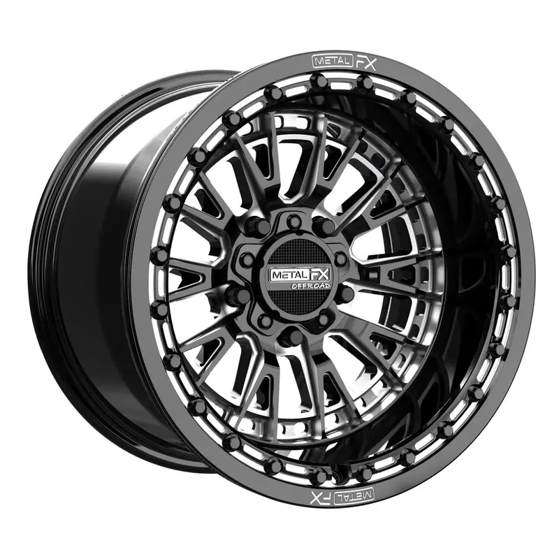 Metalfx Slayer R Beadlock - Gloss Black Contrast Cut 1