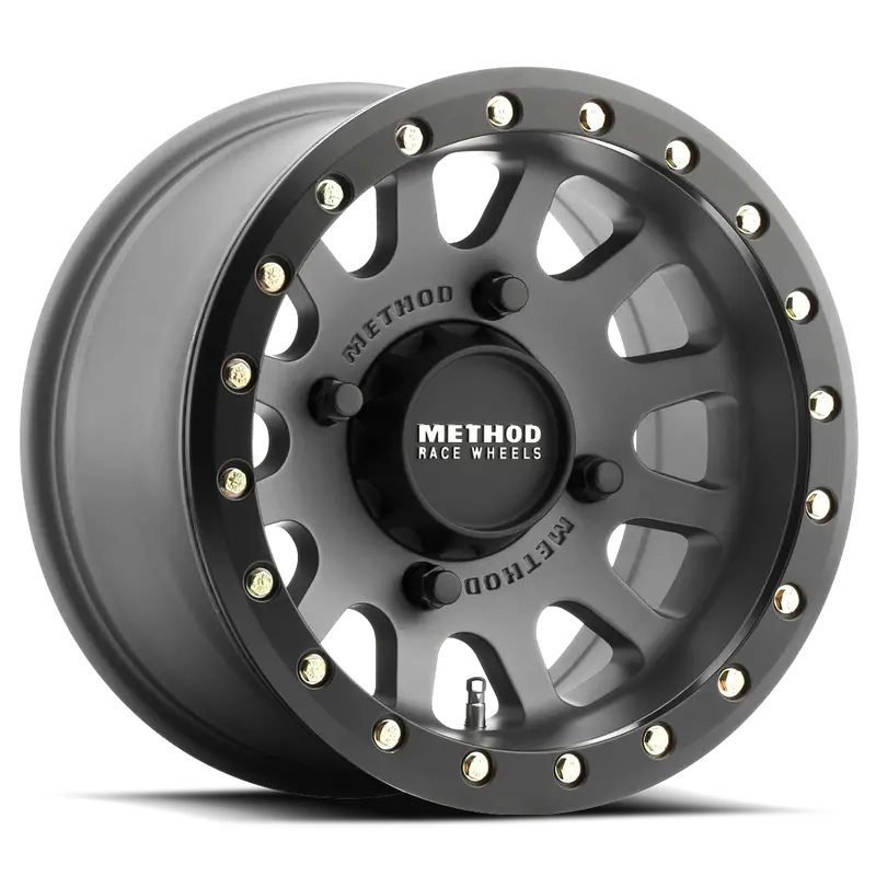Method 401 Utv Beadlock Titanium - Matte Black Lip 1