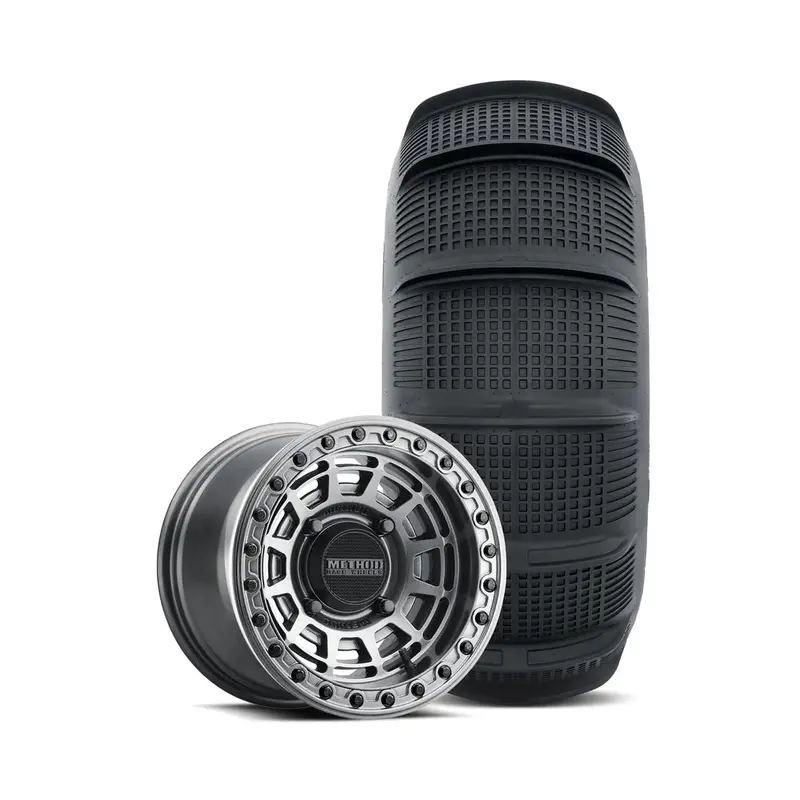 Method 415 Utv Beadlock Wheel Gloss Graphite & Tensor Ss 33 Rear Tire 1