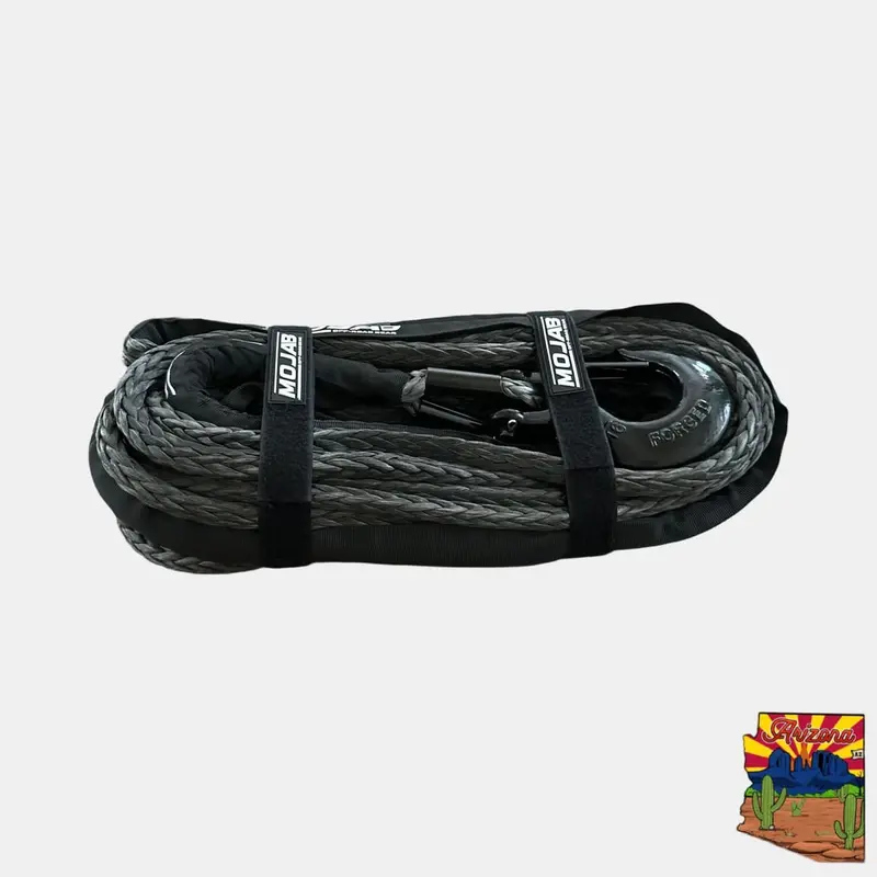 Mojab Off-Road 1/2" X 78' Synthetic Winch Rope With Removable Forged Winch Hook 1