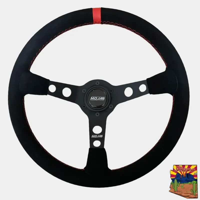 Mojab Off-Road 13.5" Deep Dish Leather/Suede Steering Wheel 2
