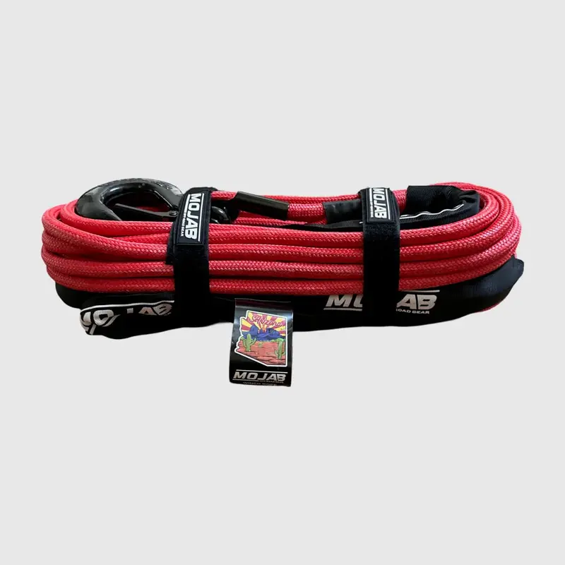 Mojab Off-Road 3/8" X 85' Double Braided Winch Rope With Removeable Forged Winch Hook 2
