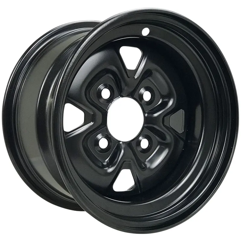 Moose Utility 12X7 - 4/156 - 4+3 Black Steel Wheel 1