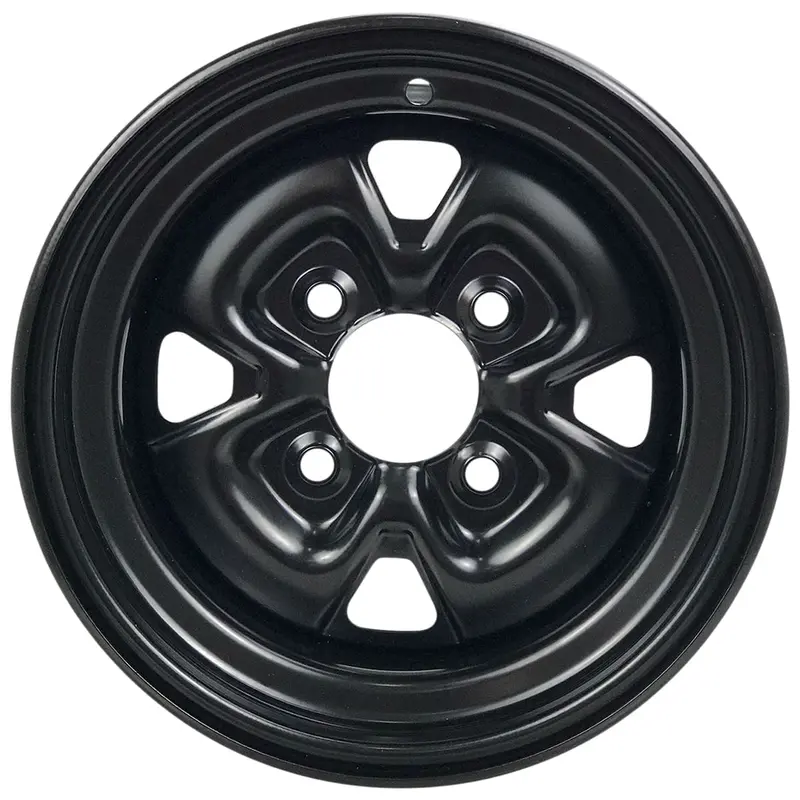 Moose Utility 12X7 - 4/156 - 4+3 Black Steel Wheel 3