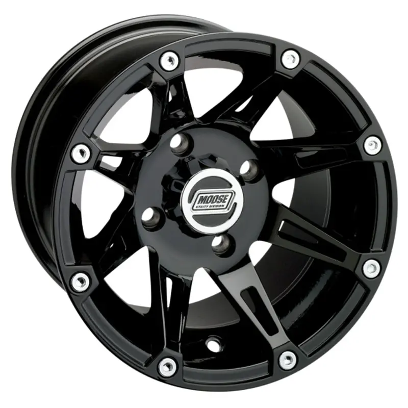 Moose Utility '23 Polaris General Xp 4 1000 Rear 387X Standard Lip Wheel - Black 1