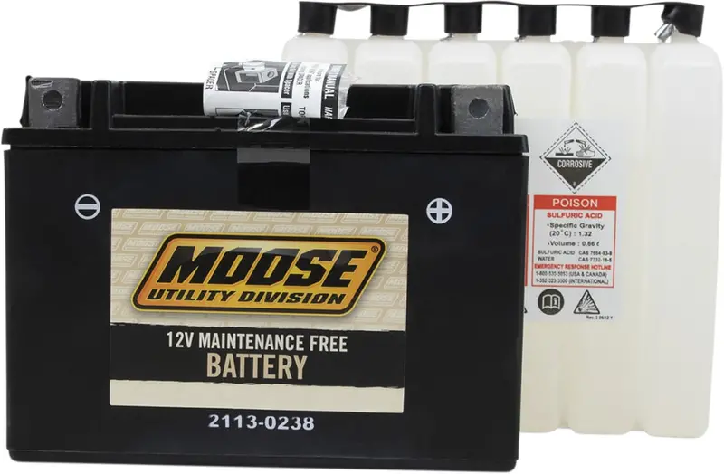 Moose Utility Agm Maintenance Free Battery -  Ytx15l-Bs 1