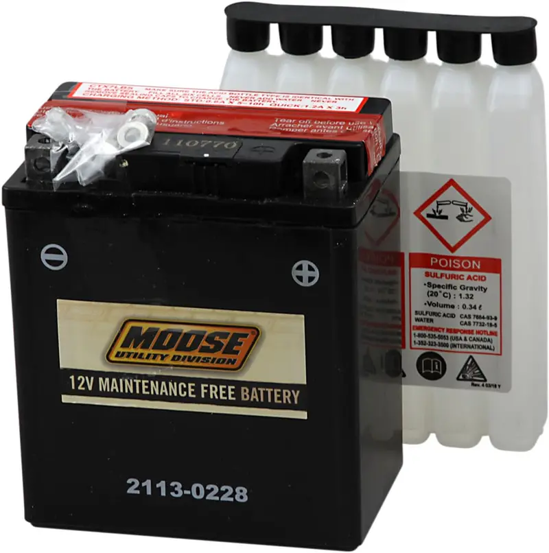 Moose Utility Agm Maintenance Free Battery - Ytx5l-Bs 1