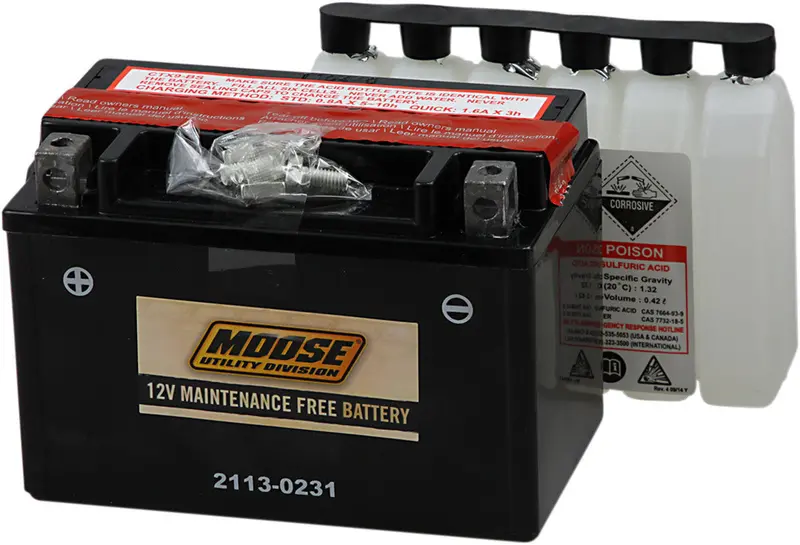 Moose Utility Agm Maintenance Free Battery - Ytx9-Bs 1