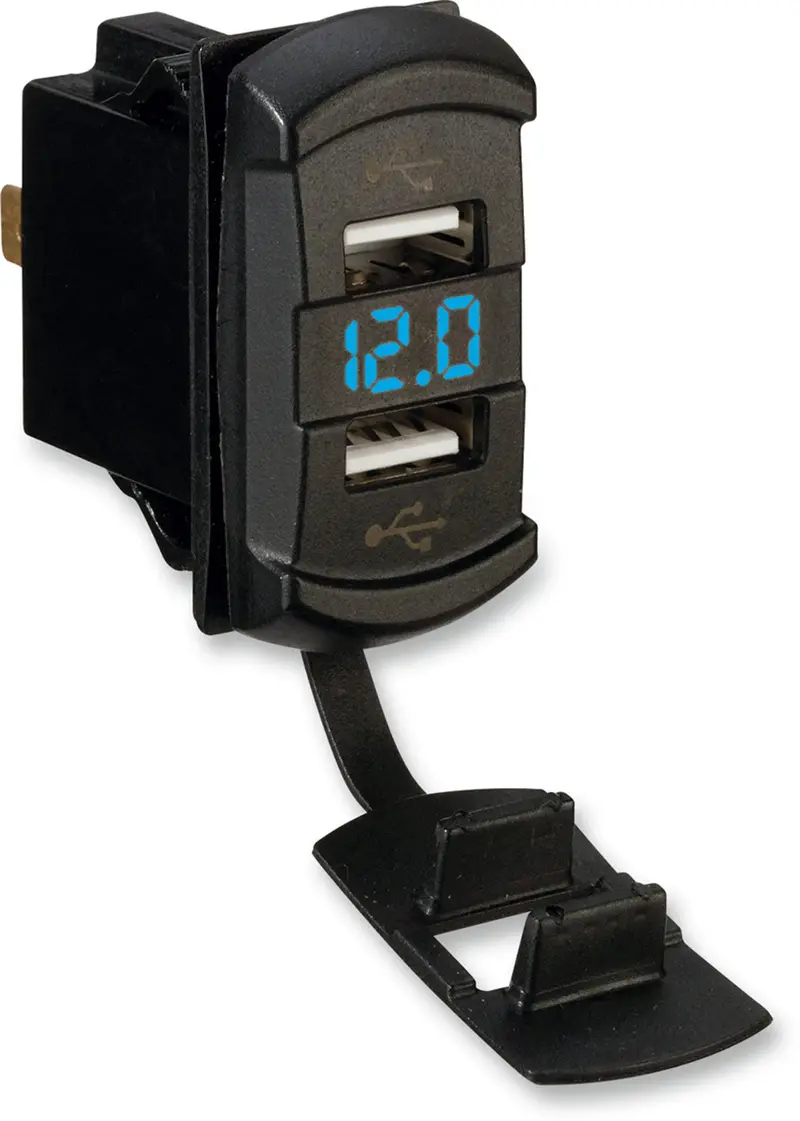 Moose Utility Dual Usb Charger W/ Voltage Monitor 1