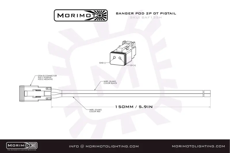 Morimoto Off Road Harnesses Dt-Extension 6