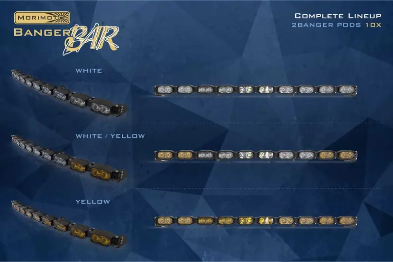 Morimoto Single Row Banger Bar Off Road Led Light Bar - 10 Pod / 40” 8