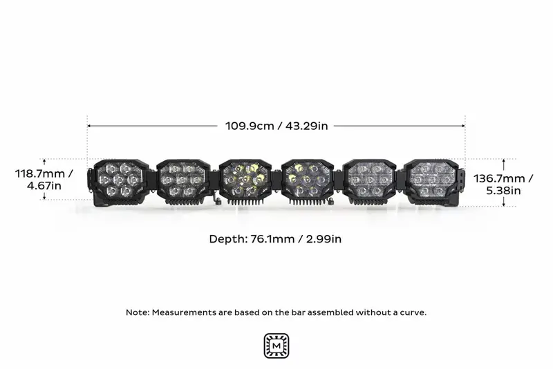 Morimoto Triple Row Banger Bar Off Road Led Light Bar - 6 Pod / 43” 7