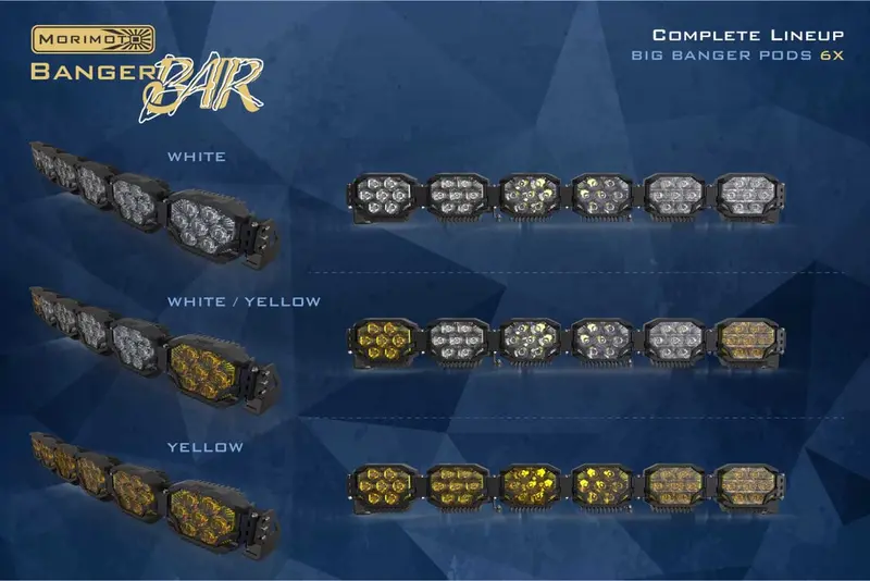 Morimoto Triple Row Banger Bar Off Road Led Light Bar - 6 Pod / 43” 8