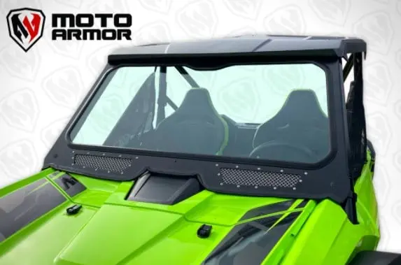 Moto Armor Vented Full Glass Windshield - Honda Talon 1
