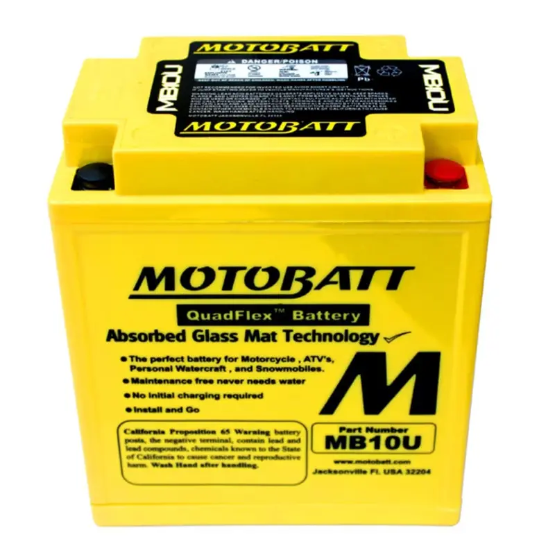 Motobatt 12V Agm Battery - Mb10u 2