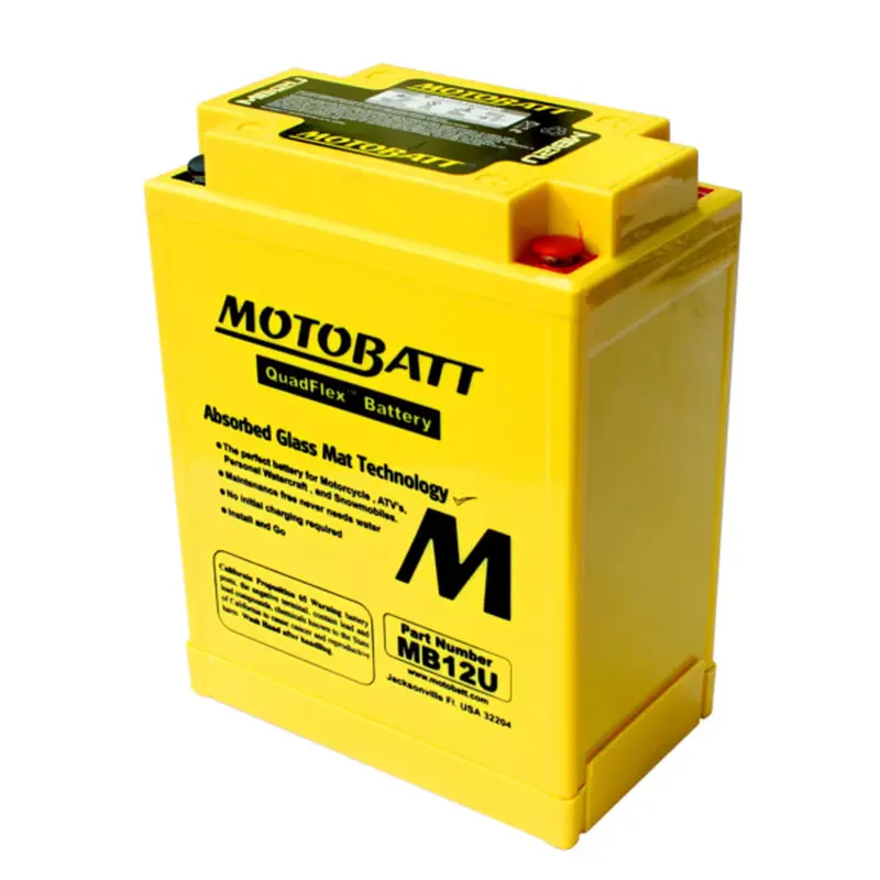 Motobatt 12V Agm Battery - Mb12u 1