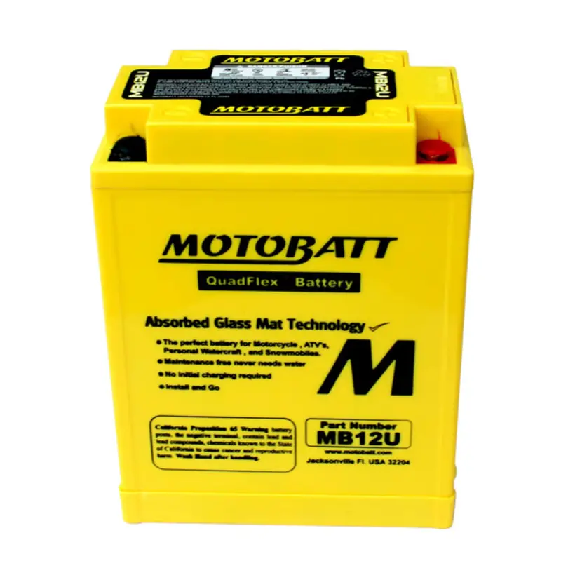 Motobatt 12V Agm Battery - Mb12u 2