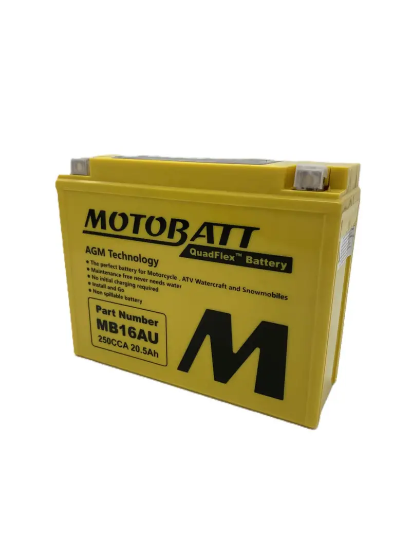 Motobatt 12V Agm Battery - Mb16au 1
