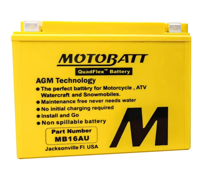 Motobatt 12V Agm Battery - Mb16au 2
