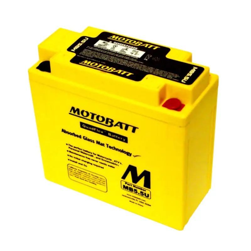 Motobatt 12V Agm Battery - Mb5.5U 1