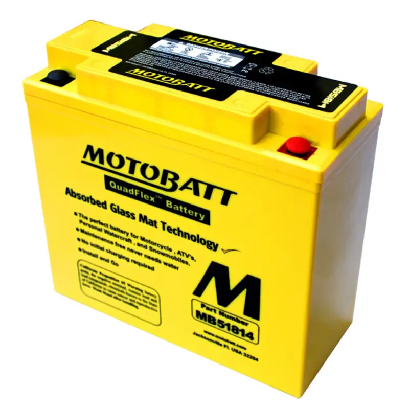Motobatt 12V Agm Battery - Mb51814 1