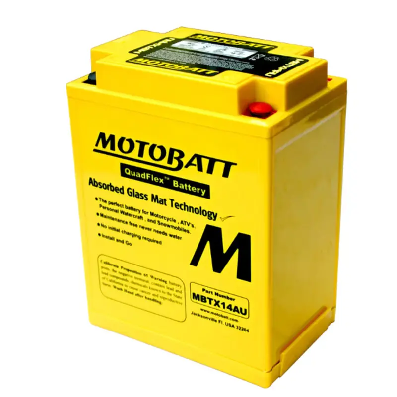 Motobatt 12V Agm Battery - Mbtx14au 1