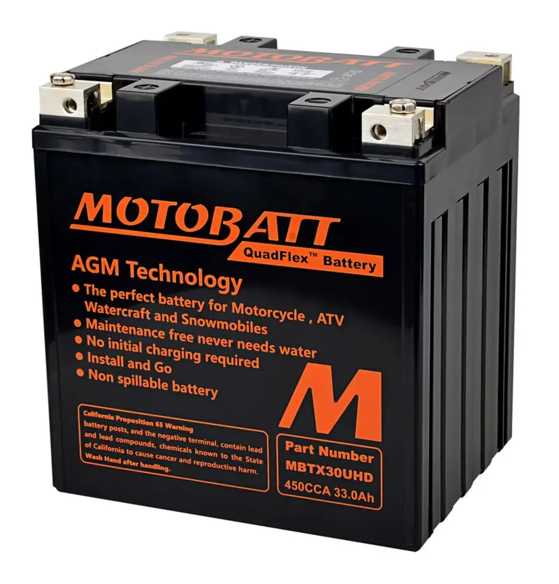 Motobatt 12V Agm Battery - Mbtx30uhd 1
