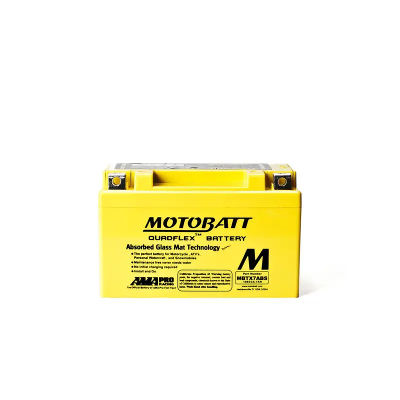 Motobatt 12V Agm Battery - Mbtx7abs 2
