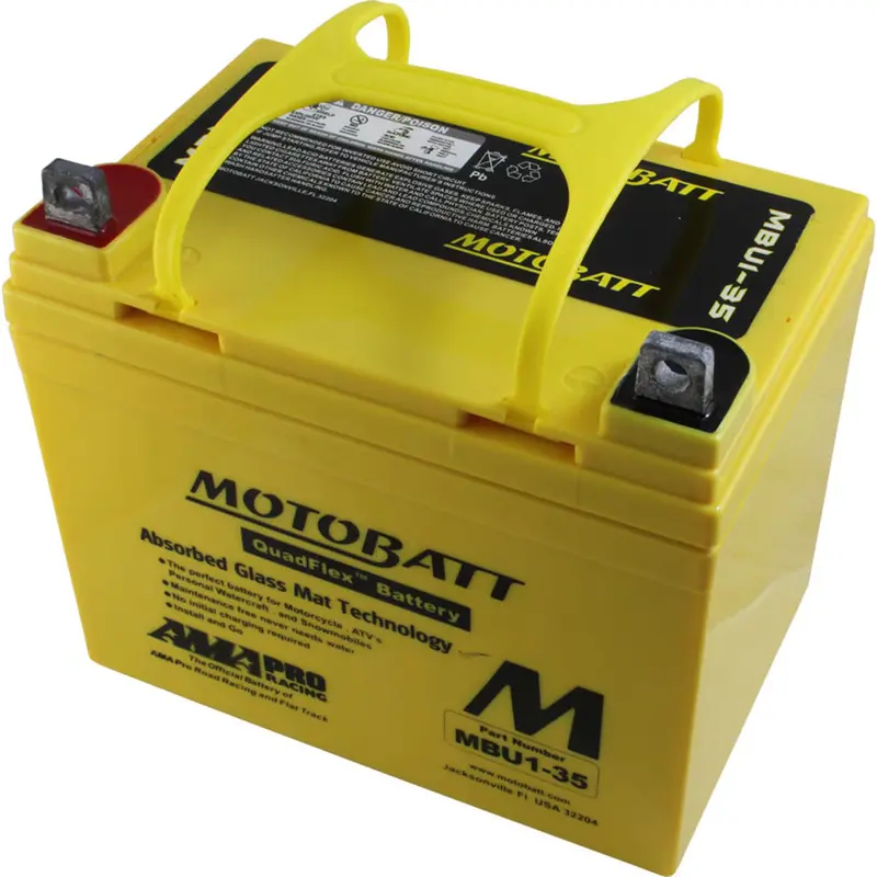 Motobatt 12V Agm Battery - Mbu1-35 1
