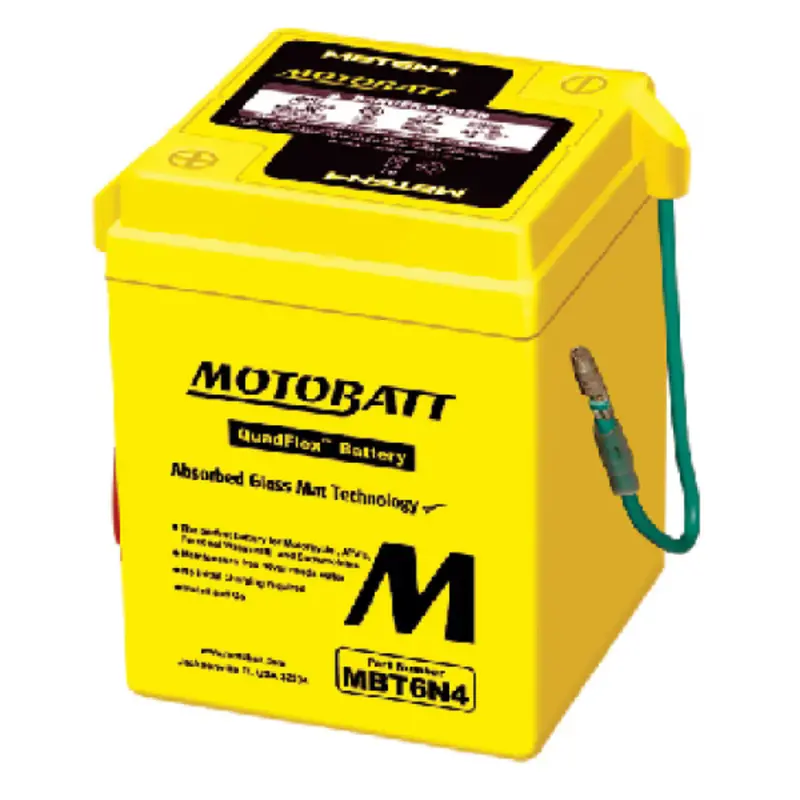 Motobatt 6V Agm Battery - Mbt6n4 1