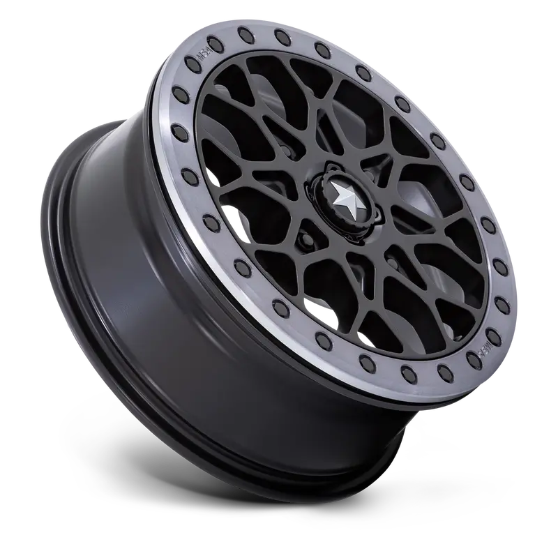 Msa M48 Portal Beadlock - Satin Black W/ Gray Tint Ring 2