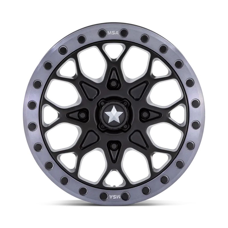 Msa M48 Portal Beadlock - Satin Black W/ Gray Tint Ring 3