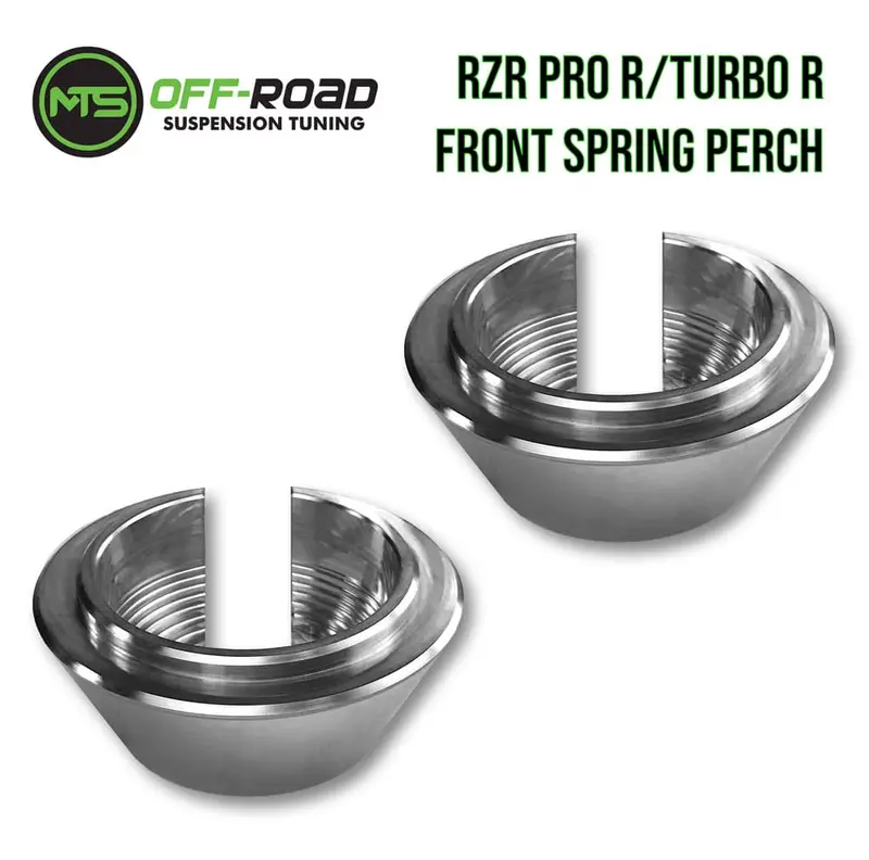 Mts Off-Road Polaris Rzr Pro R/Turbo R/ Pro S Billet Front Spring Perch Collars - Set Of 2 1