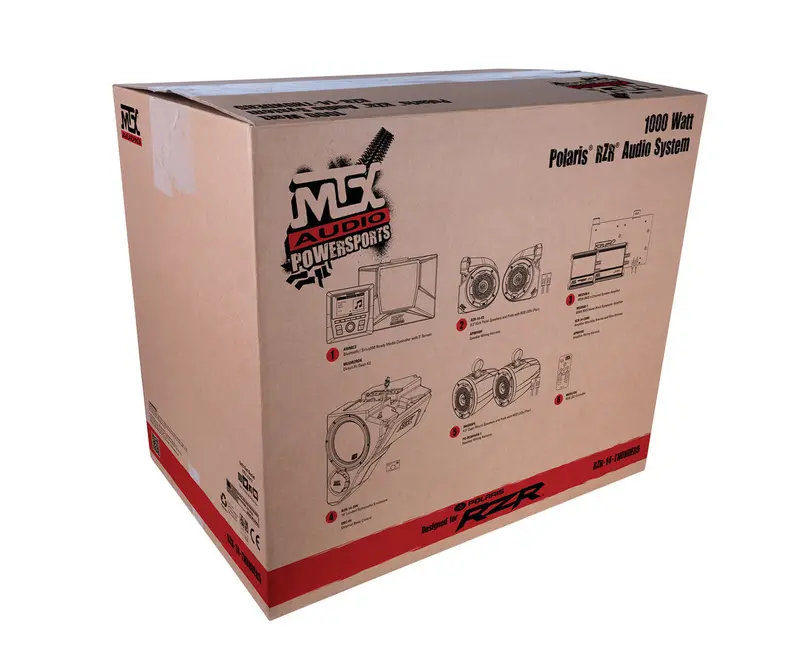 Mtx Audio '14+ Polaris Rzr 5-Speaker Audio System 2