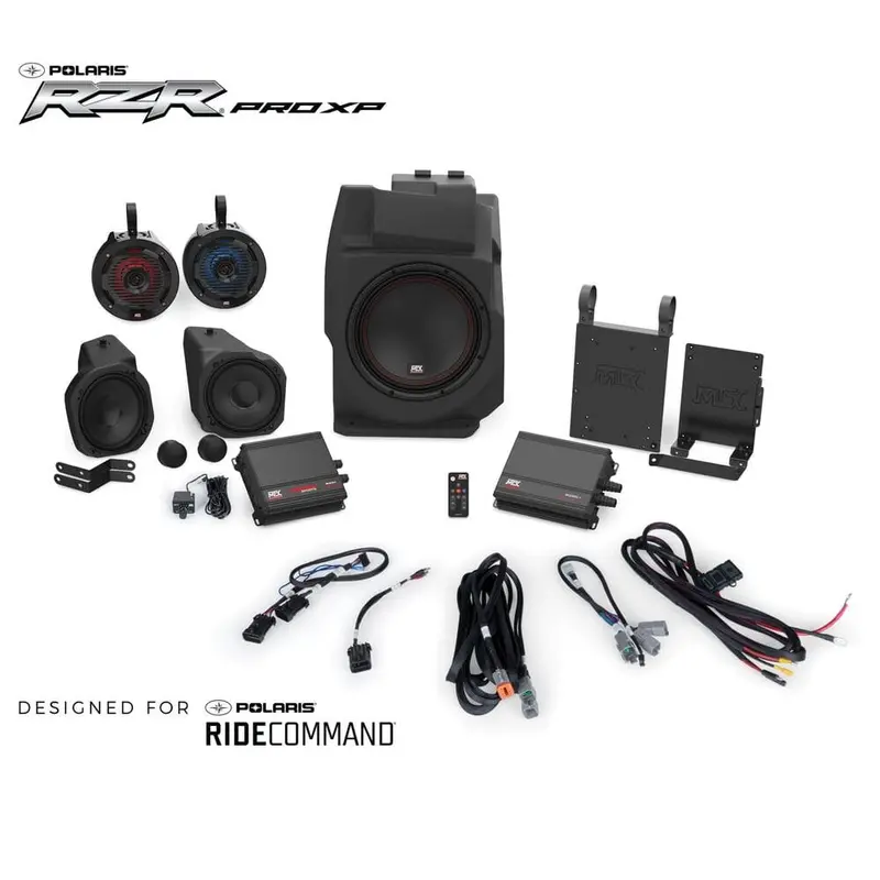 Mtx Audio '20+ Polaris Rzr Pro Xp Ride Command 5-Speaker Audio System 1