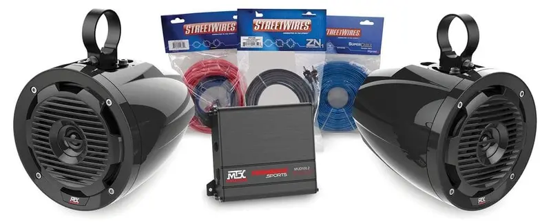 Mtx Audio Amplifier & 2 Roll Cage Speaker - Additional Package 1