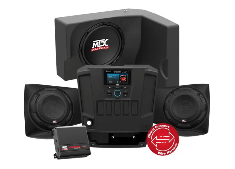 Mtx Audio Polaris Ranger Audio System Two Speaker Dual Amplifier & Single Subwoofer 1