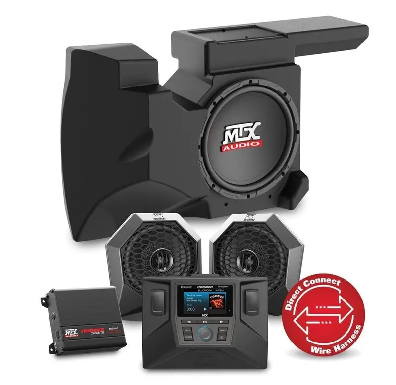 Mtx Audio Polaris Rzr Audio System With Two Speaker Dual Amplifier & Single Subwoofer (Open Box) 1
