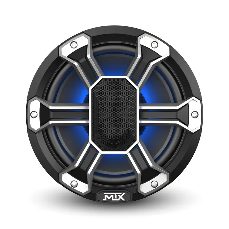 Mtx Audio Ps8c 8” 150-Watt Rms 4Ω Coaxial Speaker Pair Ip-67 Rated With Rgb Lighting And Customizable Grille 1